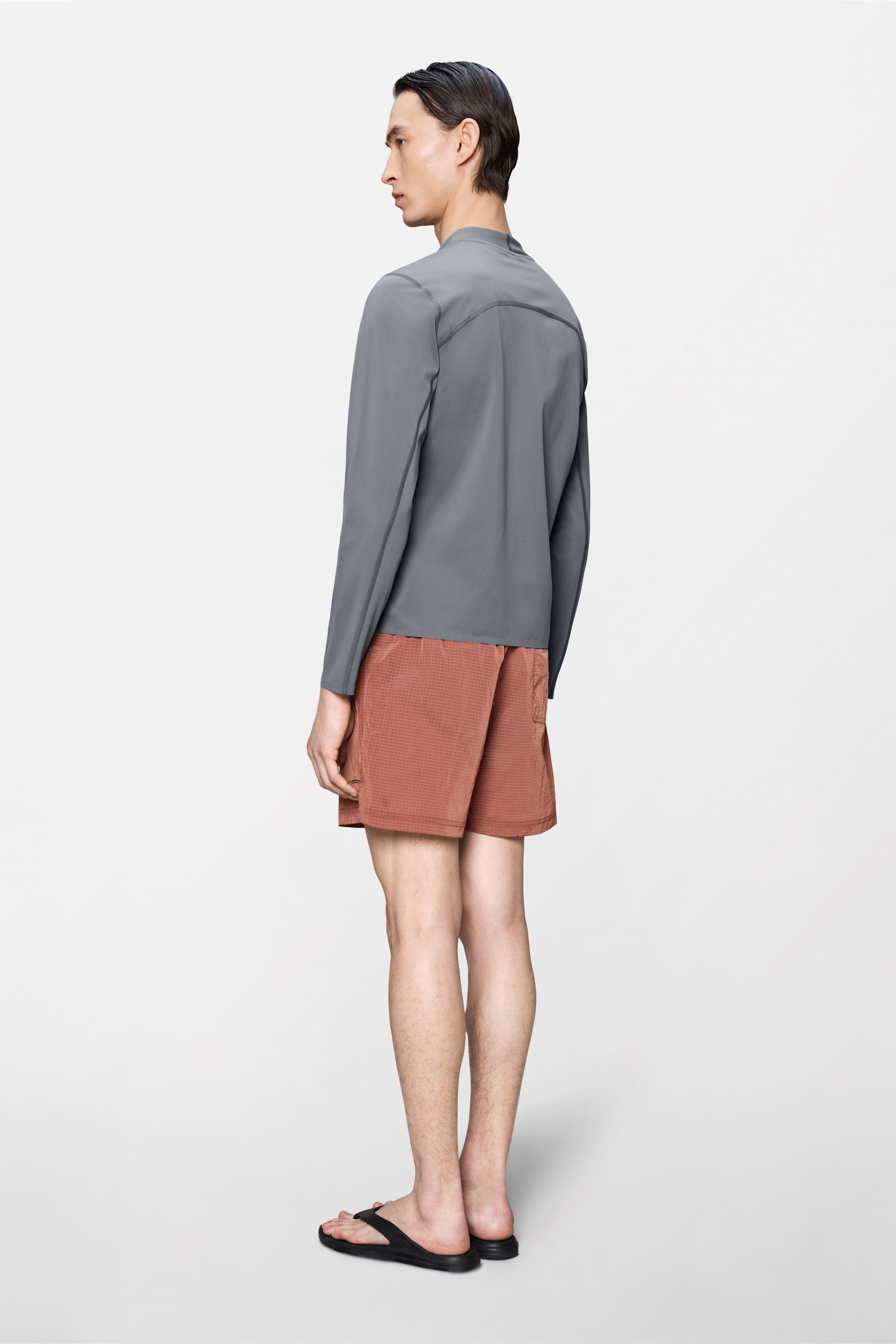 RAINS Warm-Up Long Sleeve Top Shadow Long Sleeve