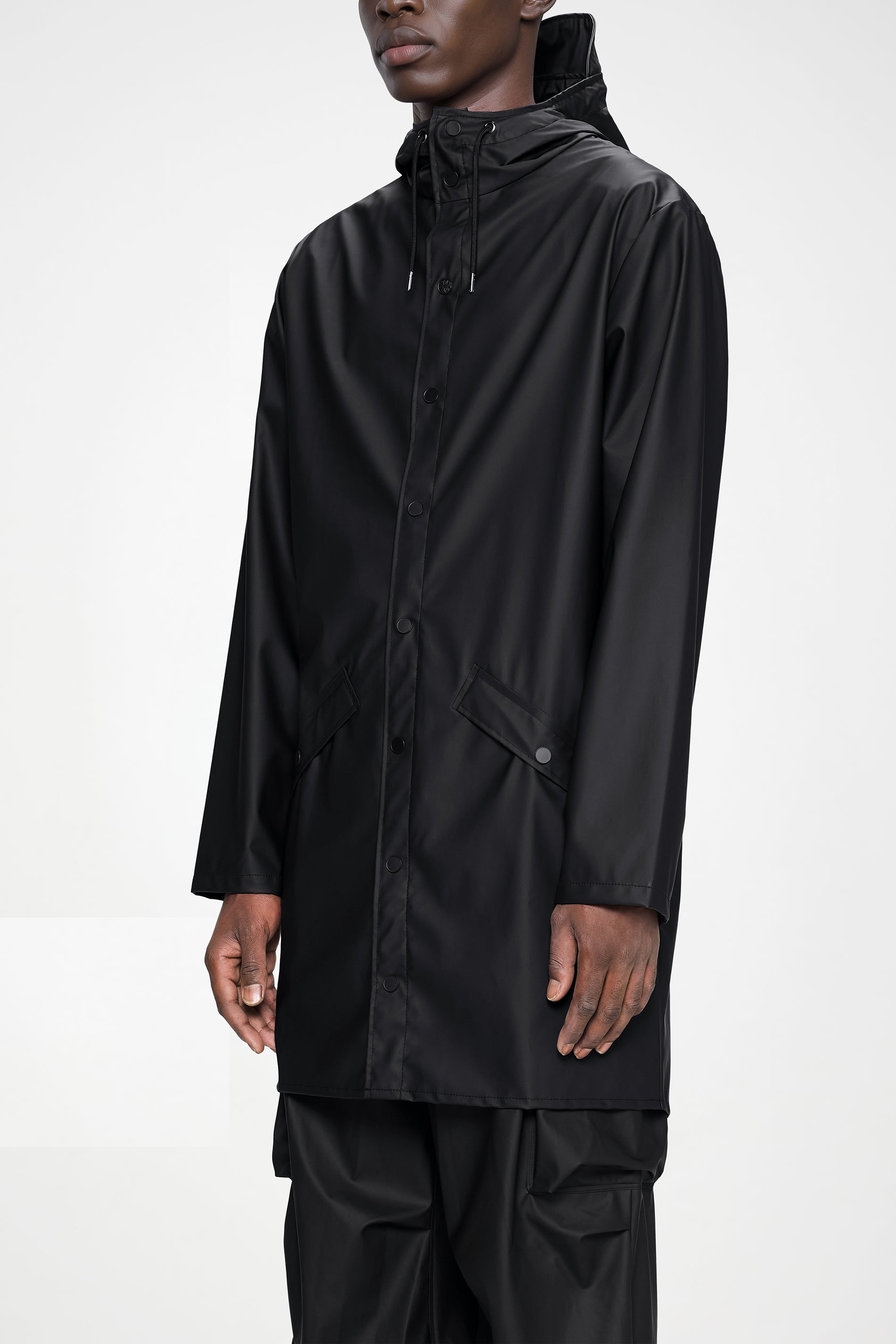 RAINS Long Jacket Black Jacket