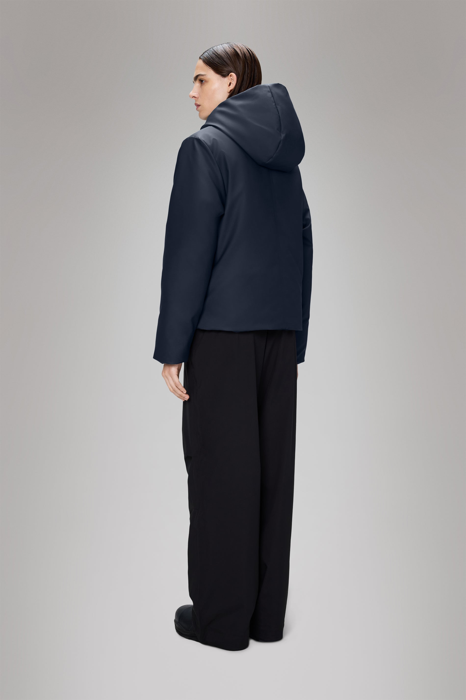 RAINS Nome Short W Parka Navy Jacket