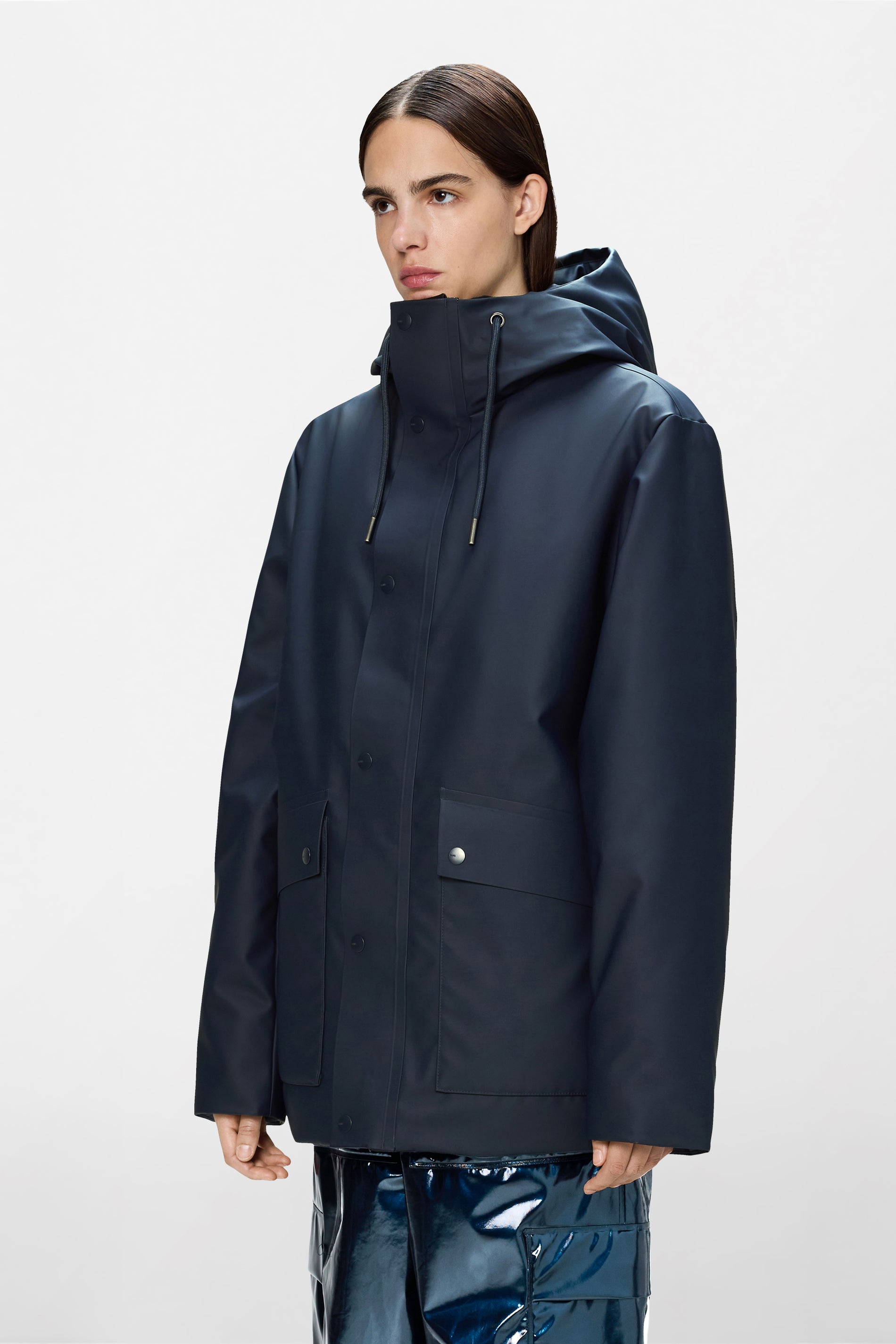 RAINS Nome Parka Navy Jacket
