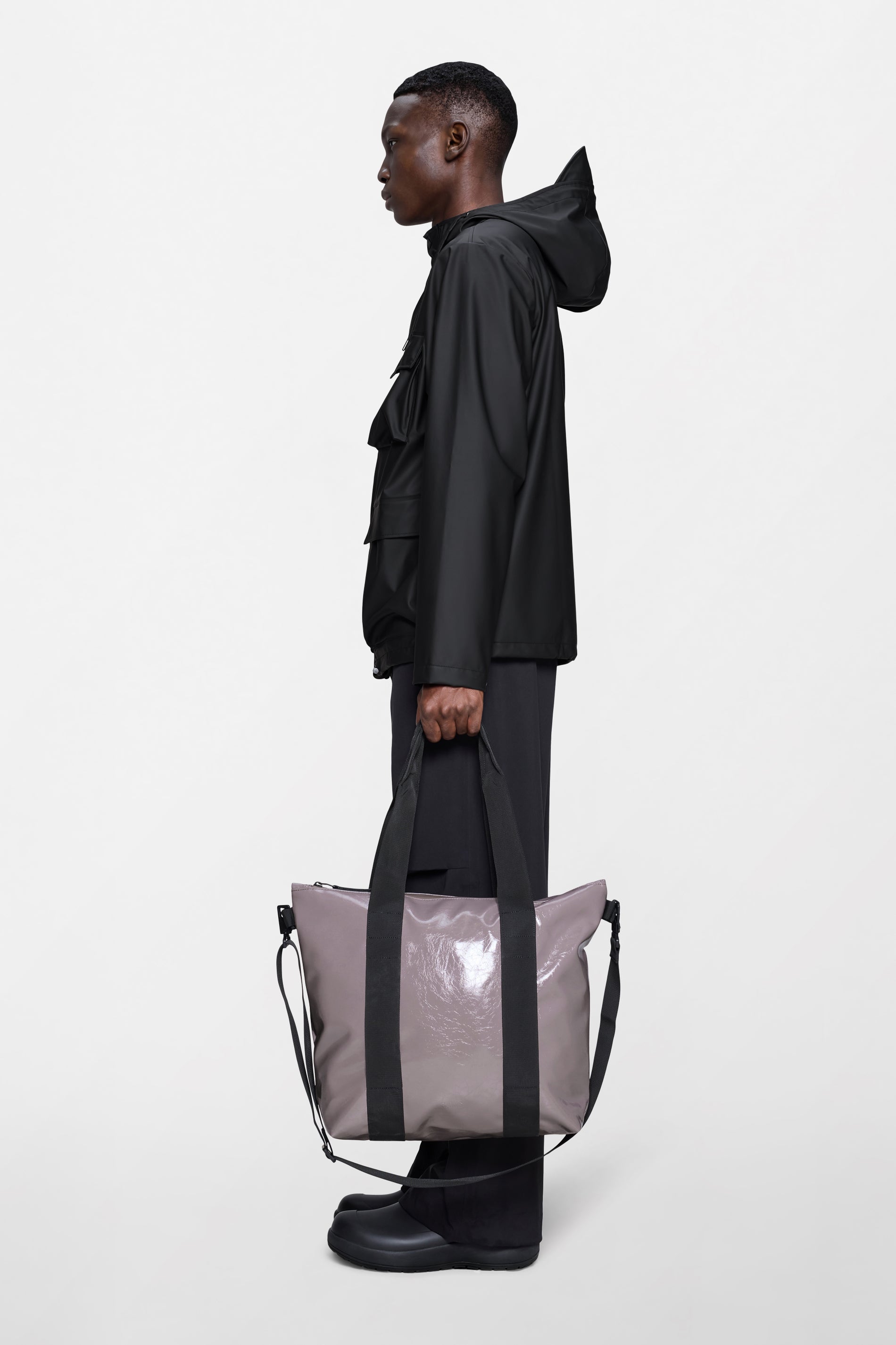 RAINS Tote Bag Mini Cinder Glaze 18.50L H36 x D13 x W46 cm Tote