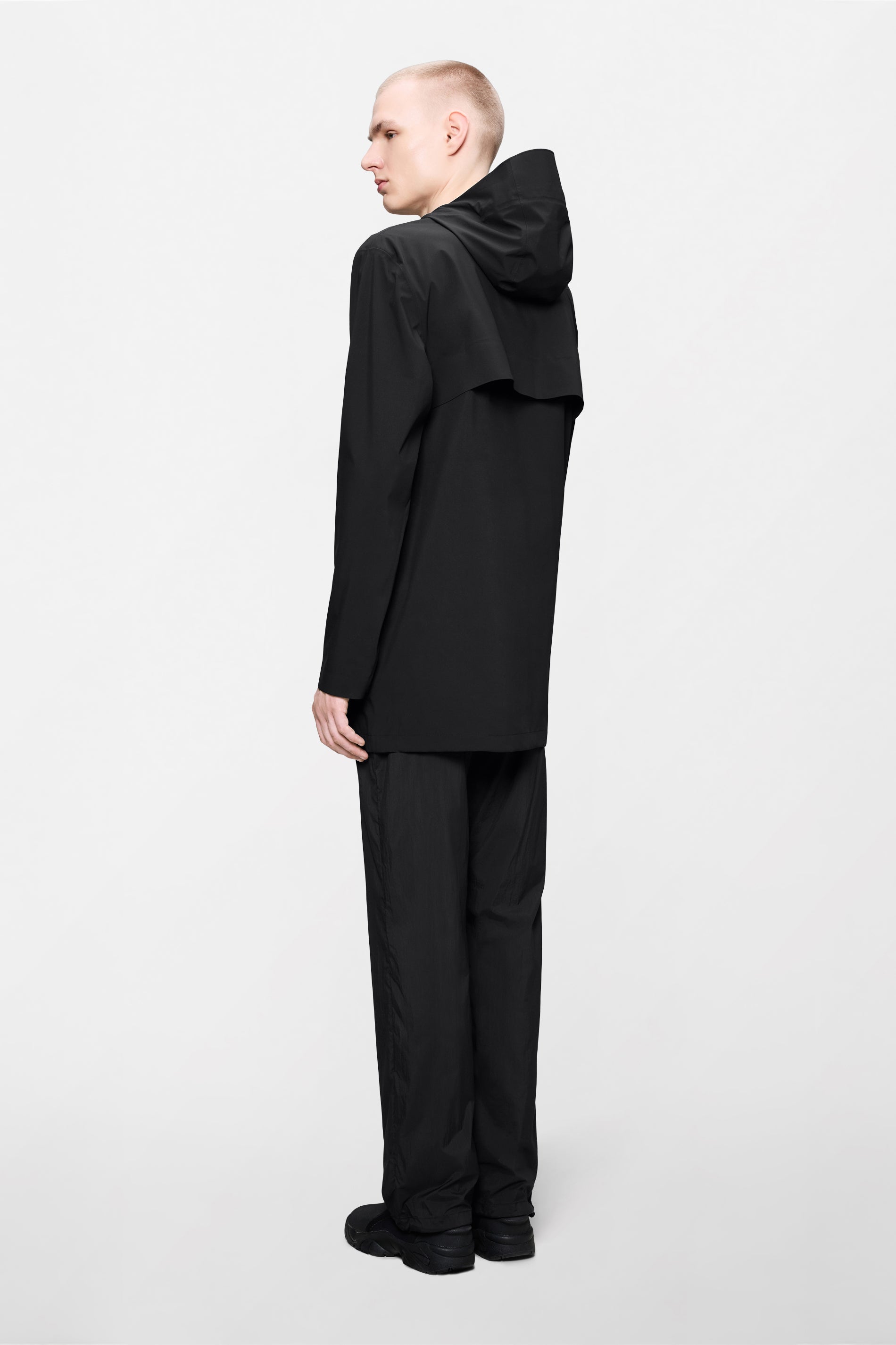 RAINS Suva Hardshell Long Jacket Black Jacket