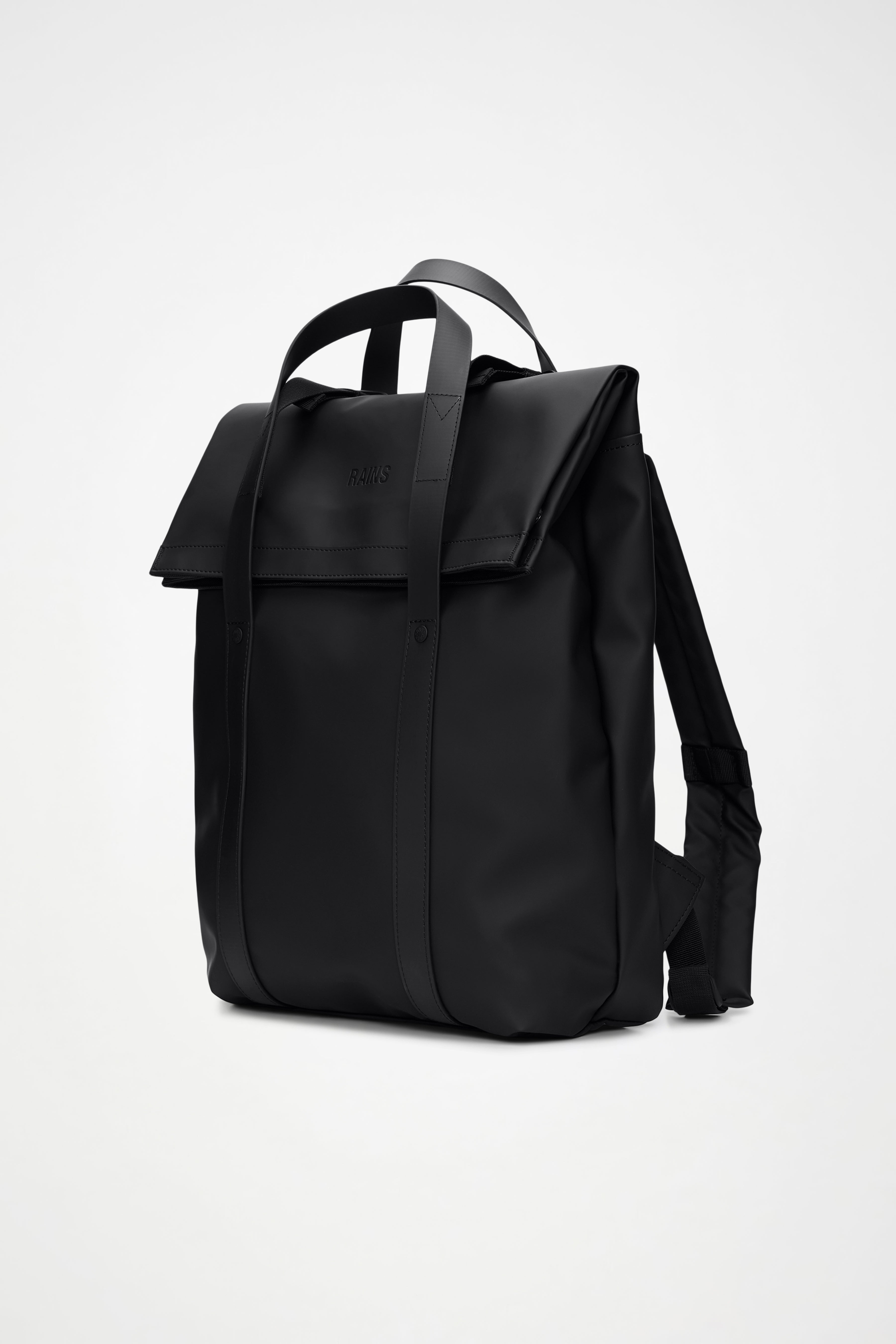 RAINS 2 Way Tote Backpack Black Backpack