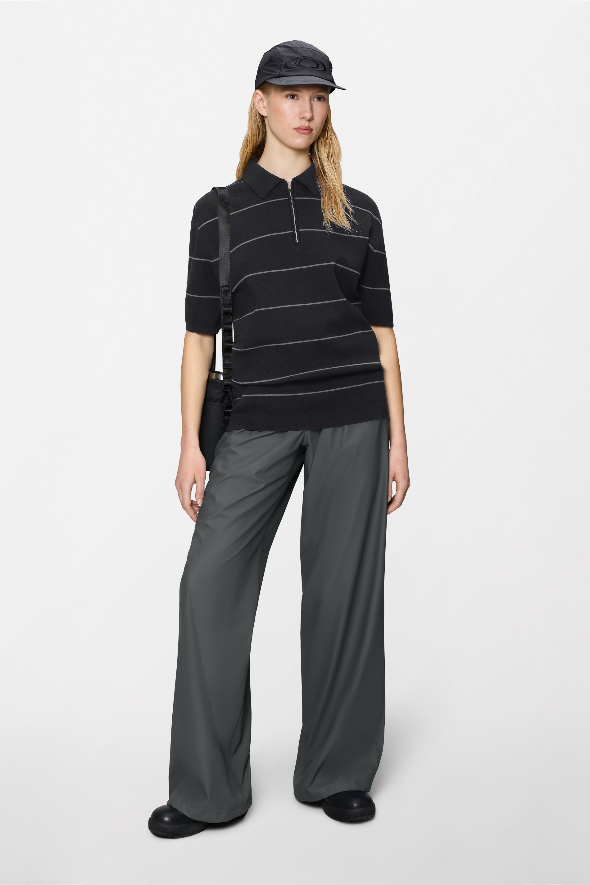 Striped Knit Polo