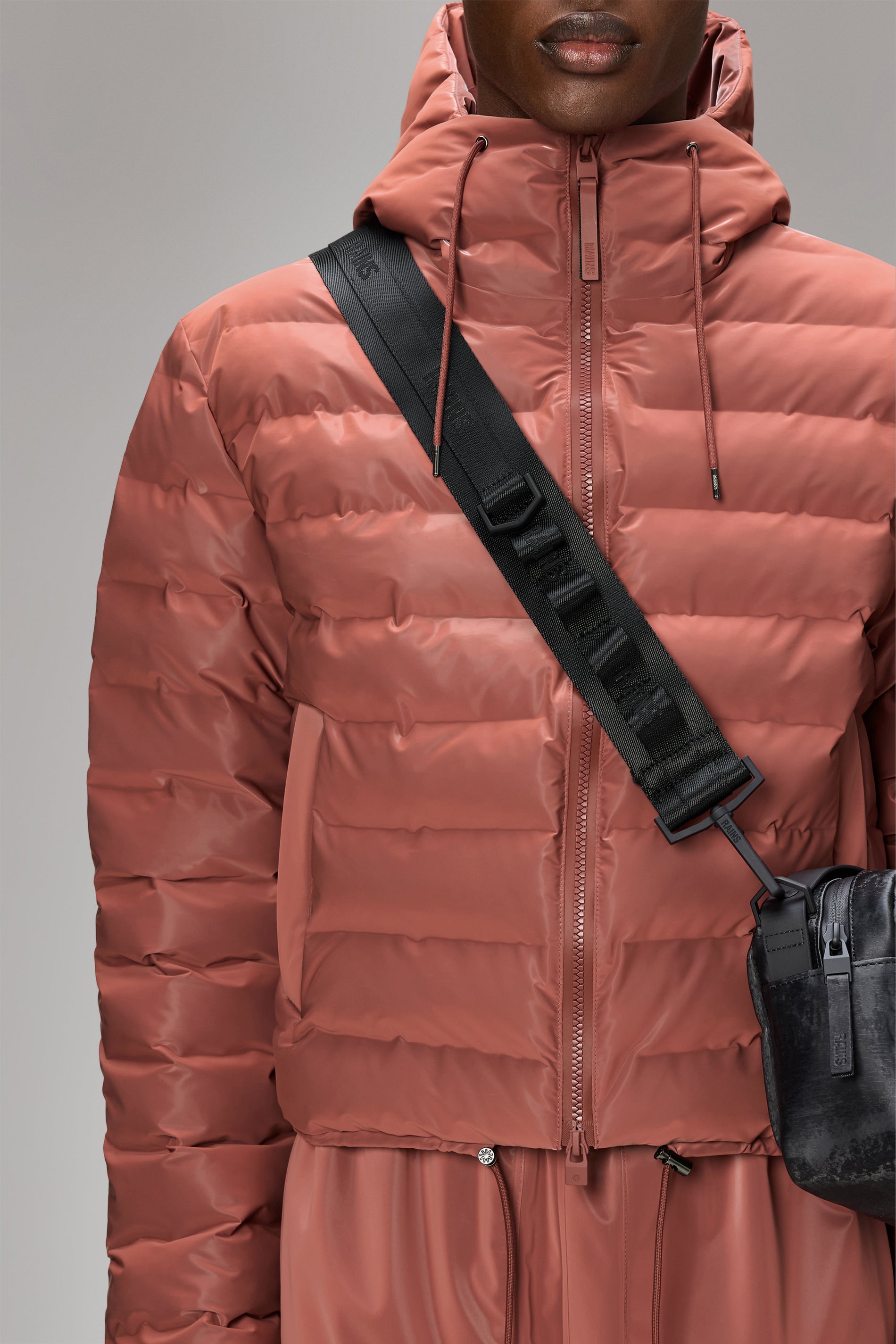 RAINS Crossbody Strap Black Strap